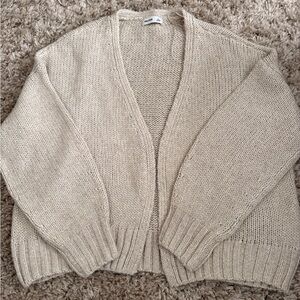 Hollister Cream Knit Cardigan